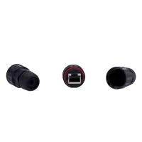 CON-RJ45-GLAND-W-BLACK