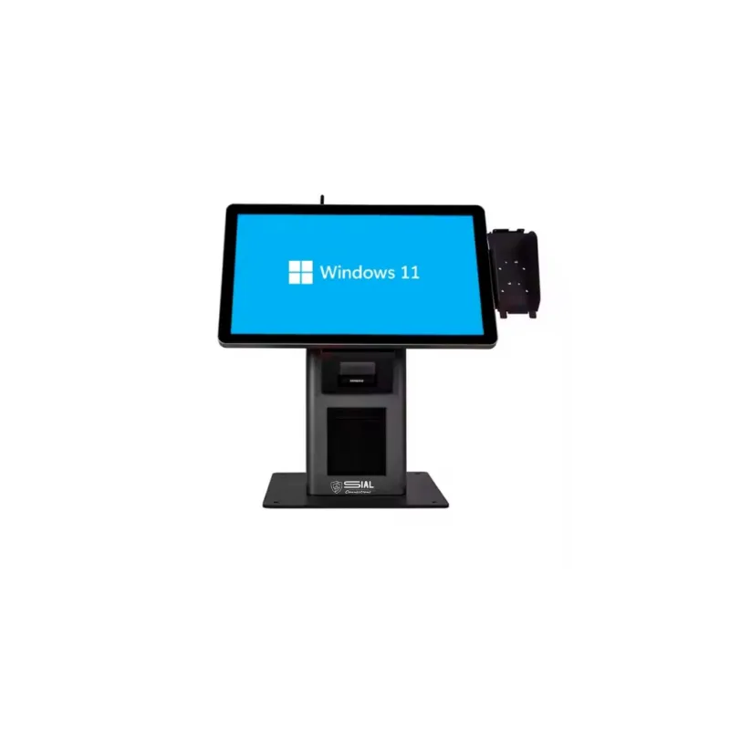 AVPos Kiosko Autoservicio Sobremesa DK24 - 24 Pulgadas Tactil - I3 - 8GB Memoria - SSD 256GB - Escaner 2D - Impresora Termica